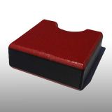 PE300UV-STC piros-fekete-piros 19 x 1500 x 3000 mm - PE-HD (nagy sűr. polietilén), UV-álló, strukturált, 3 rét. műanyag tábla