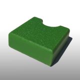 PE300UV-S zöld 19 x 1500 x 3000 mm - PE-HD (nagy sűrűségű polietilén), UV-álló, strukturált felületű műanyag tábla