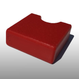 PE300UV-S piros 10 x 1500 x 3000 mm - PE-HD (nagy sűrűségű polietilén), UV-álló, strukturált felületű műanyag tábla