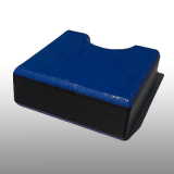 PE300UV-STC kék-fekete-kék 19 x 1500 x 3000 mm - PE-HD (nagy sűr. polietilén), UV-álló, strukturált f., 3 rétegű műanyag tábla
