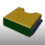 PE300UV-STC sárga-zöld-sárga 12 x 1500 x 3000 mm - PE-HD (nagy sűr. polietilén), UV-álló, strukturált, 3 rét. műanyag tábla