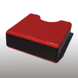 PE300UV-STC piros-fekete-piros 12 x 1500 x 3000 mm - PE-HD (nagy sűr. polietilén), UV-álló, strukturált, 3 rét. műanyag tábla