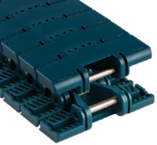Rexnord XLG1040FTM-3.3IN kanyarodó (Magnetflex) sz.lánc, o.: 25,4mm, sz.: 84mm, XLG (acetál), zöldeskék (kód: 10604555, cikkszám: 10604555)