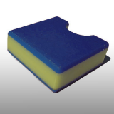 PE300UV-STC kék-sárga-kék 12 x 1500 x 3000 mm - PE-HD (nagy sűr. polietilén), UV-álló, strukturált f., 3 rétegű műanyag tábla