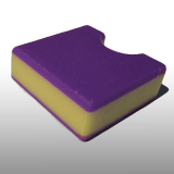 PE300UV-STC lila-sárga-lila 10 x 1500 x 3000 mm - PE-HD (nagy sűr. polietilén), UV-álló, strukturált, 3 rét. műanyag tábla