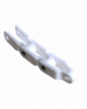 System Plast LFW600 egyenesen futó ládaszállító lánc, sz.: 42mm, LFW acetál, fehér, osztás: 63,5 mm (kód: AA1109107)