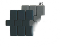 System Plast LFG2250FT-TAB-K330 kanyarodó (TAB) szállítólánc, szélessége: 83,8mm, LFG szürke (kód: 11323)