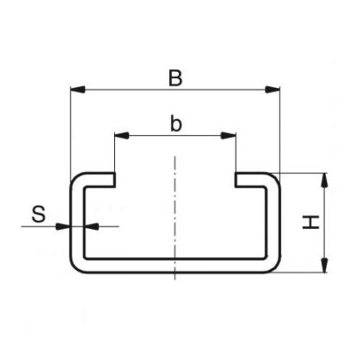 Acélprofil C-Profil, C-10 unverzinkt 6000 mm Acélprofil C-Profil, C-10 unverzinkt 6000 mm