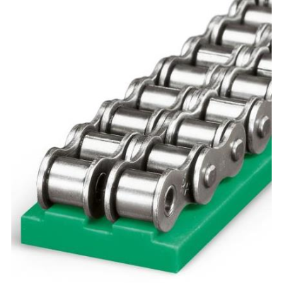 Láncvezető T-Dupl., 06B-2 3/8x7/32´, H=10 mm (2 m-es szálakban), PE-UHMW (ultranagy molekulájú Láncvezető T-Dupl., 06B-2 3/8x7/32´, H=10 mm (2 m-es szálakban), PE-UHMW (ultranagy molekulájú