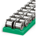 Láncvezető T-Dupl., 28B-2   1 3/4´x31mm, H=25 (2 m-es szálakban), PE-UHMW (ultranagy molekulájú p