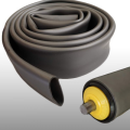 Görgőbevonó cső, PVC, D60mm csőre (alapméret: d54x2mm), szürke