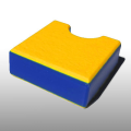 PE300UV sárga-kék-sárga  15 x 1500 x 3000 mm  -  PE-HD, UV-álló, strukt., 3 rétegű műa.
