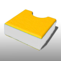 PE300UV sárga-fehér-sárga  15 x 1500 x 3000 mm  -  PE-HD, UV-álló, strukt., 3 rétegű műa.