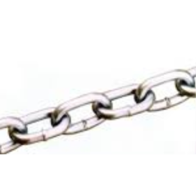 Lapos folyóméteres, hosszú szemű lánc 6x42 mm horganyzott, DIN 5685 C