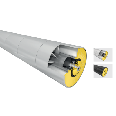 Interroll Series 1700KXO kúpos szabadonfutó görgő