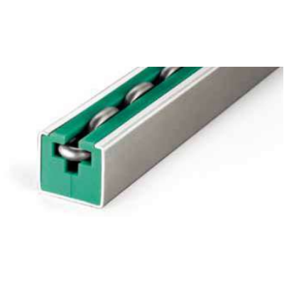 Láncvezető szemeslánchoz, CRG, 8 mm (2 m-es szálakban), PE-UHMW (ultranagy molekulájú polietilén) Láncvezető szemeslánchoz, CRG, 8 mm (2 m-es szálakban), PE-UHMW (ultranagy molekulájú polietilén)