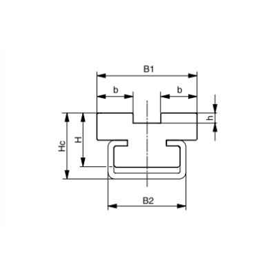 Láncvezető CT-Duplex, 06B-2 3/8x7/32´ (2 m-es szálakban), PE-UHMW (ultranagy molekulájú polieti Láncvezető CT-Duplex, 06B-2 3/8x7/32´ (2 m-es szálakban), PE-UHMW (ultranagy molekulájú polieti