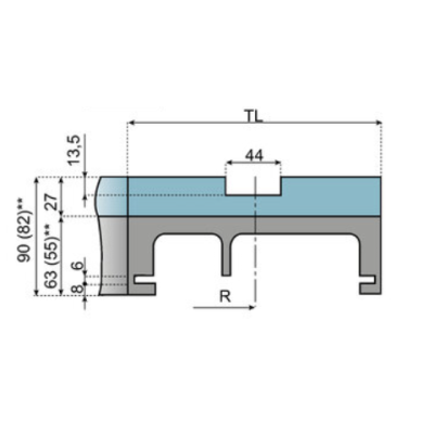 System Plast KMD32-90-01A mágneses kanyarív System Plast KMD32-90-01A mágneses kanyarív