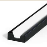 Szíjvezető KR, 20 mm (2 m-es szálakban), PE-UHMW (ultranagy molekulájú polietilén) reg. fekete