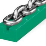 Láncvezető KF, R, 10 mm (2 m-es szálakban), PE-UHMW (ultranagy molekulájú polietilén) orig. zöld 