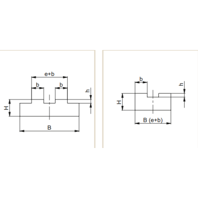 Láncvezető T-Duplex, láncméret: ASA/JIS 80-2 1x5/8´ (2 m-es szálakban), PE-UHMW (ultranagy moleku Láncvezető T-Duplex, láncméret: ASA/JIS 80-2 1x5/8´ (2 m-es szálakban), PE-UHMW (ultranagy moleku